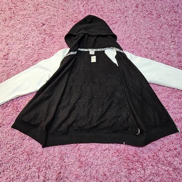 PINK Victoria's Secret Bling NWT Full Zip Hoodie Large - Picture 4 of 6
